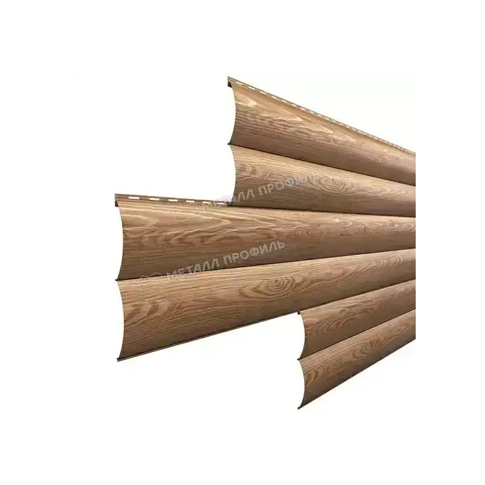 Металлический сайдинг Woodstock-В Металл-Профиль ECOSTEEL Кедр 28х330